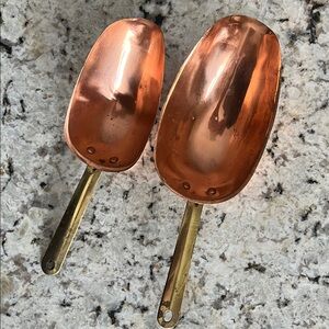 Vintage Copper and Brass Scoops